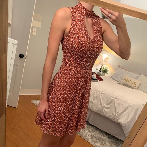 High Neck Crochet Midi Dress - Picture 2 of 9